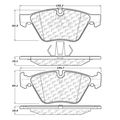 Centric Parts CTEK S Met Pad, 102.10610 102.10610